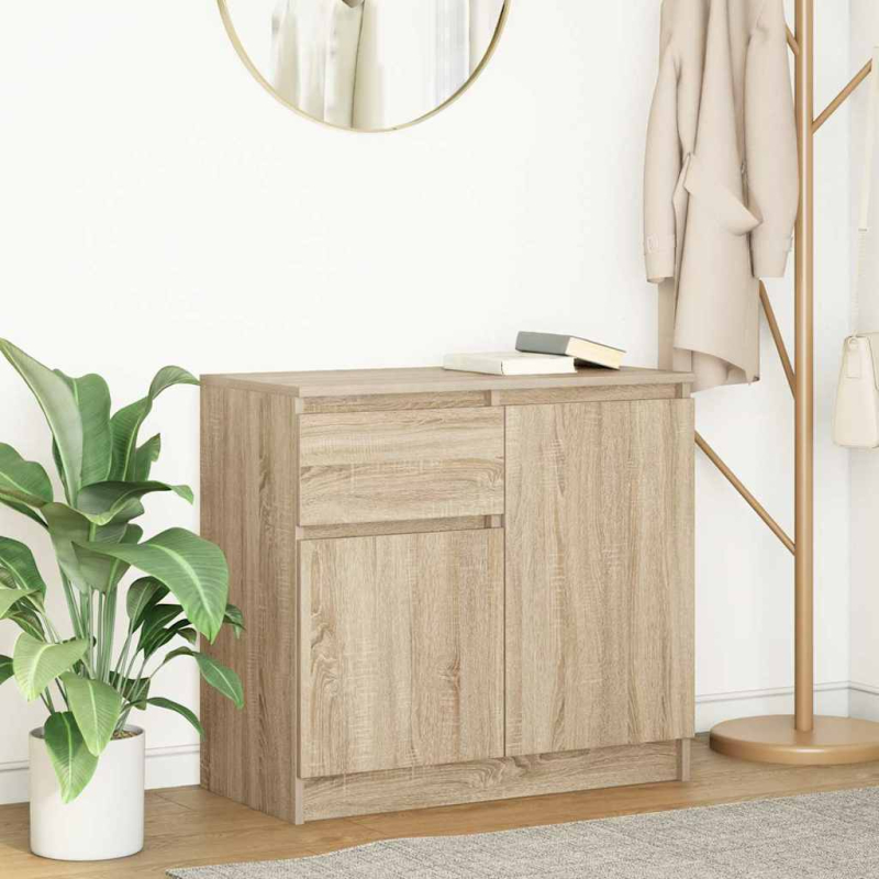 Sideboard mit Schublade Sonoma-Eiche 71x35x65 cm Holzwerkstoff