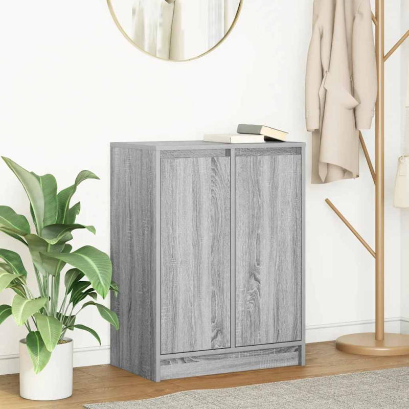 Sideboard Grau Sonoma 57x34x76 cm Holzwerkstoff