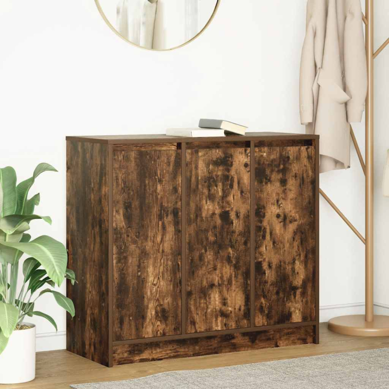 Sideboard Räuchereiche 85x34x76 cm Holzwerkstoff