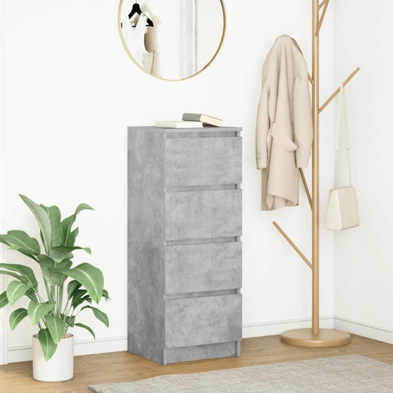 Sideboard Betongrau 37,5x35x99 cm Holzwerkstoff