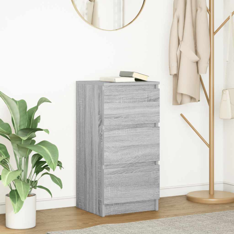 Sideboard Grau Sonoma 37,5x35x76 cm Holzwerkstoff
