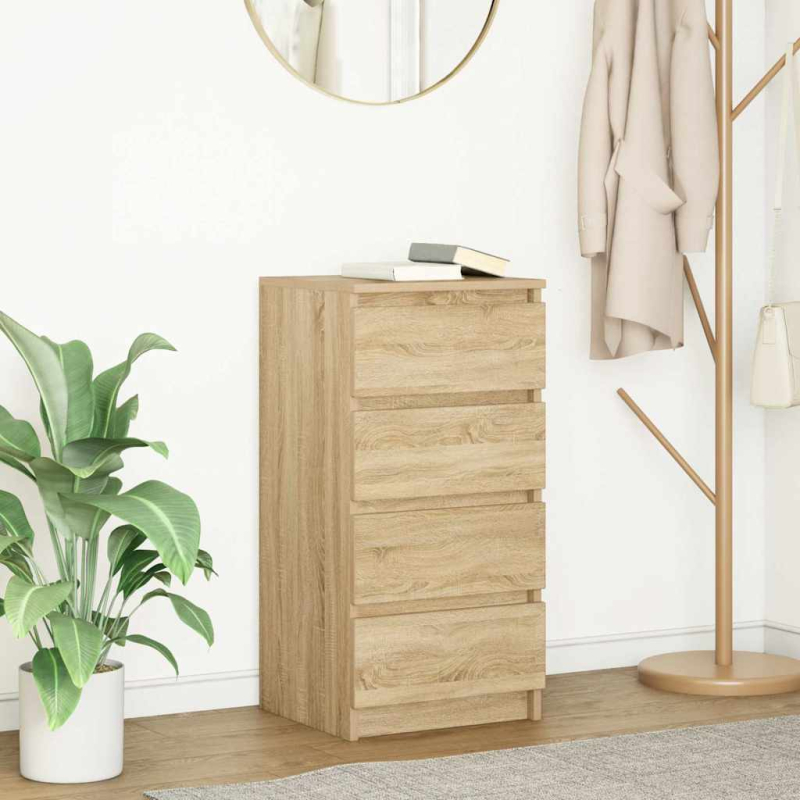 Sideboard Sonoma-Eiche 37,5x35x76 cm Holzwerkstoff