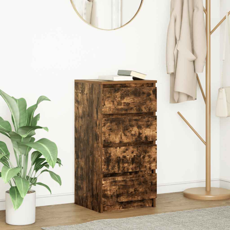 Sideboard Räuchereiche 37,5x35x76 cm Holzwerkstoff