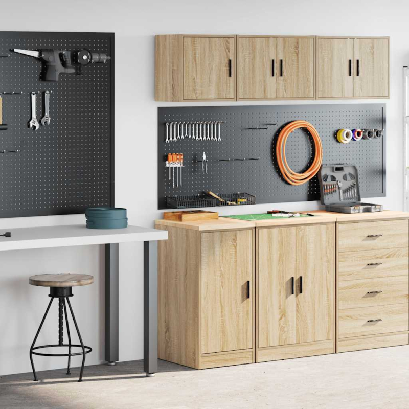 Garagenschränke 2 Stk. Sonoma-Eiche Holzwerkstoff