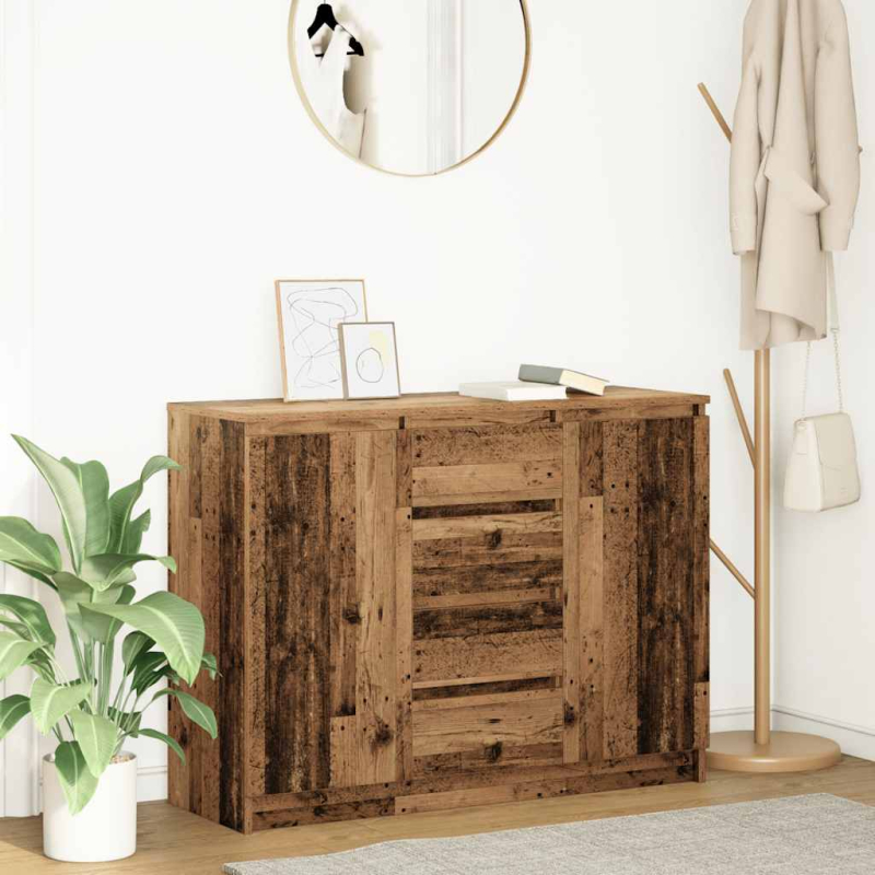 Sideboard mit Schubladen Altholz-Optik 100,5x35x76 cm