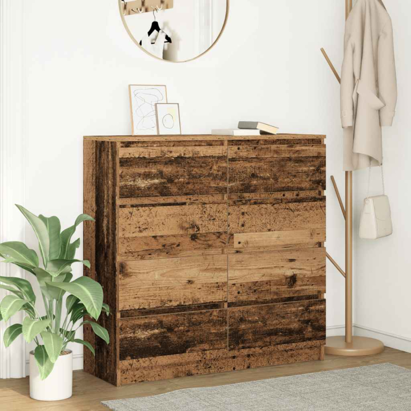 Sideboard Altholz-Optik 100x35x99 cm Holzwerkstoff