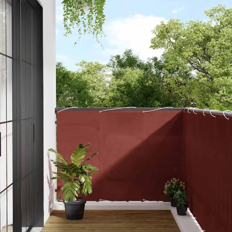 Balkon-Sichtschutz Terrakotta 120x800 cm 100 % Polyester-Oxford