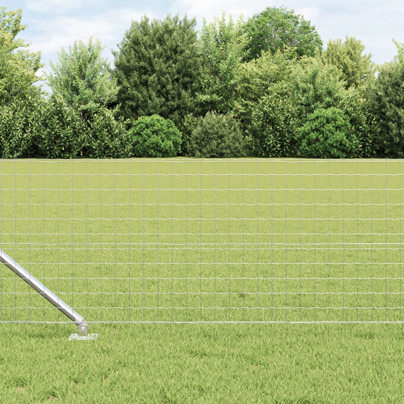 Zaunpfosten mit Spike 26 Stück Ø32 mm 120 cm Verzinkter Stahl