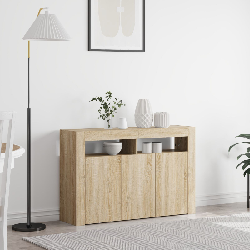 Sideboard Sonoma Eiche Ingenieurl Holz 116 x 30 x 75 cm Sideboard