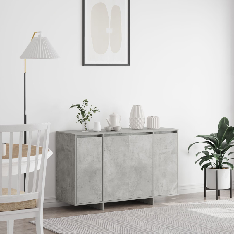 Beton Grau Sideboard Beton grau Holzwerkstoff 120 x 41 x 75 cm