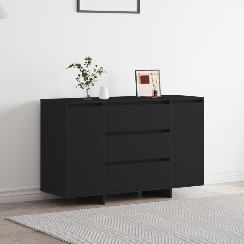 Sideboard Schwarz 120x41x75 cm Holzwerkstoff