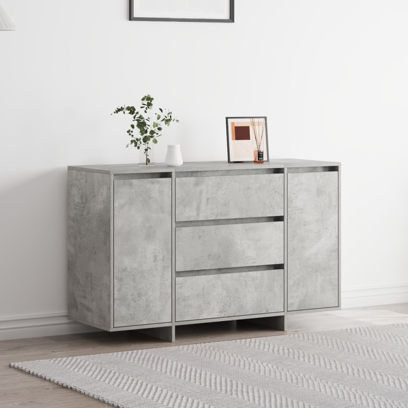 Sideboard Beton Grau 120x41x75 cm Ingenieurholz