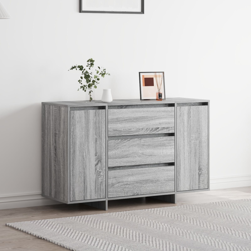 Sideboard Grau Sonoma 120x41x75 cm Holzwerkstoff