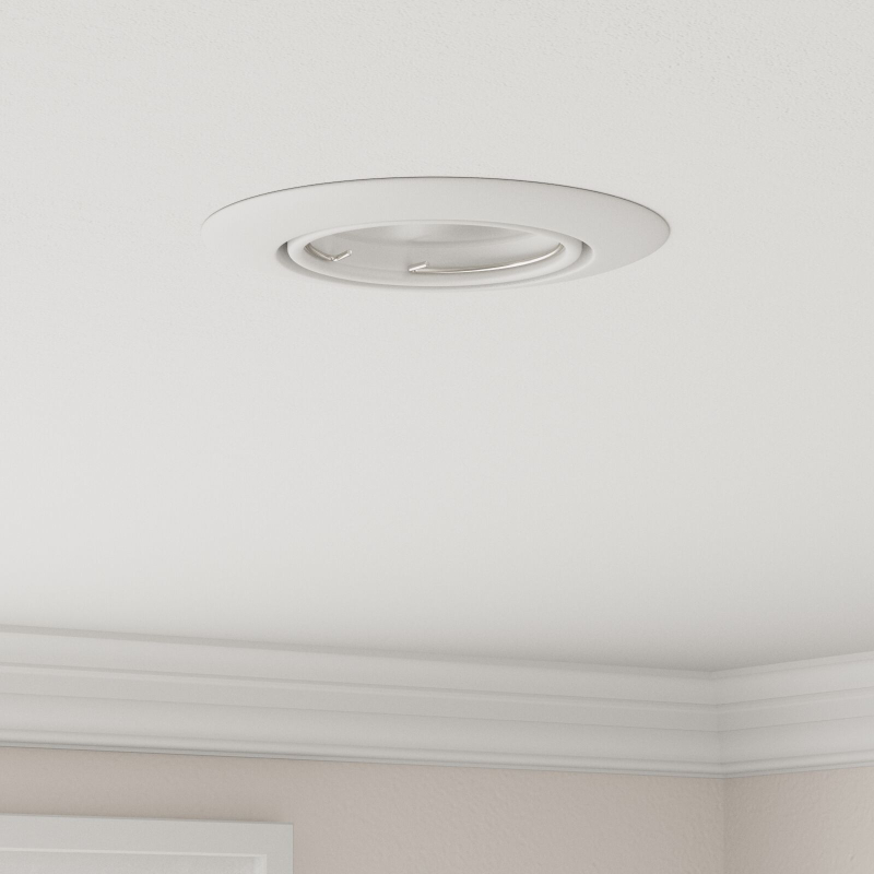 Eingebaute Spotlights 6 Stück Rund GU10 Weiß Ø90 mm Stahl