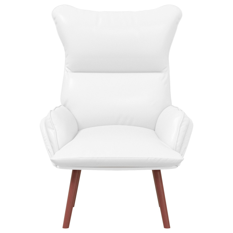 Entspannungsstuhl Weiß Kunstleder