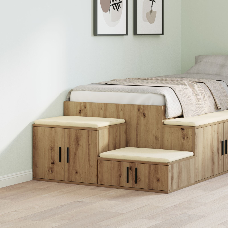 Aufbewahrungsschrank Artisan Eiche 118x41x40 cm Holzwerkstoff