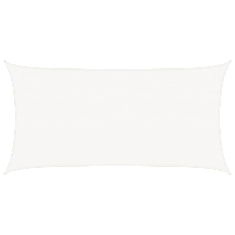 Sonnensegel HDPE Rechteckig 2 x 4 m Weiß