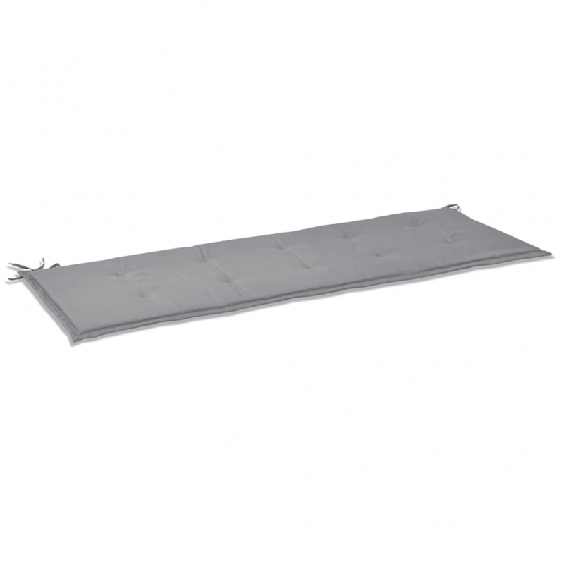 Gartenbank-Auflage Grau 150x50x4 cm Oxford-Gewebe