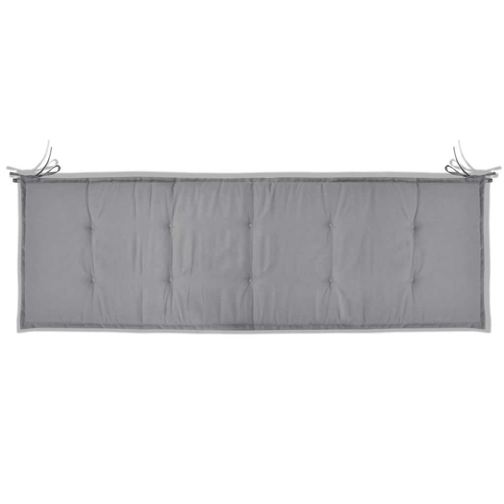 Gartenbank-Auflage Grau 150x50x4 cm Oxford-Gewebe