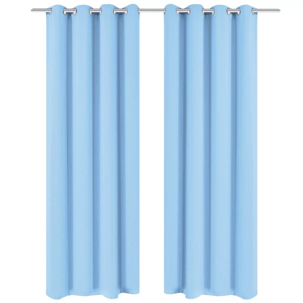 Verdunkelungsvorhang mit Metallösen 270 x 245 cm Türkis