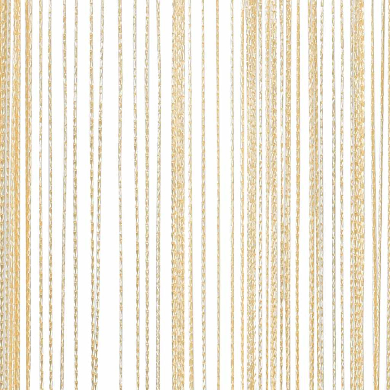Fadenvorhänge 2 Stk. 100 x 250 cm Cremefarben