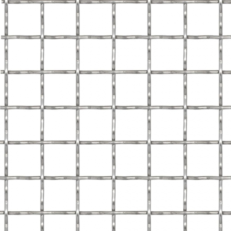 Wellengitter Edelstahl 100x85 cm 11x11x2 mm