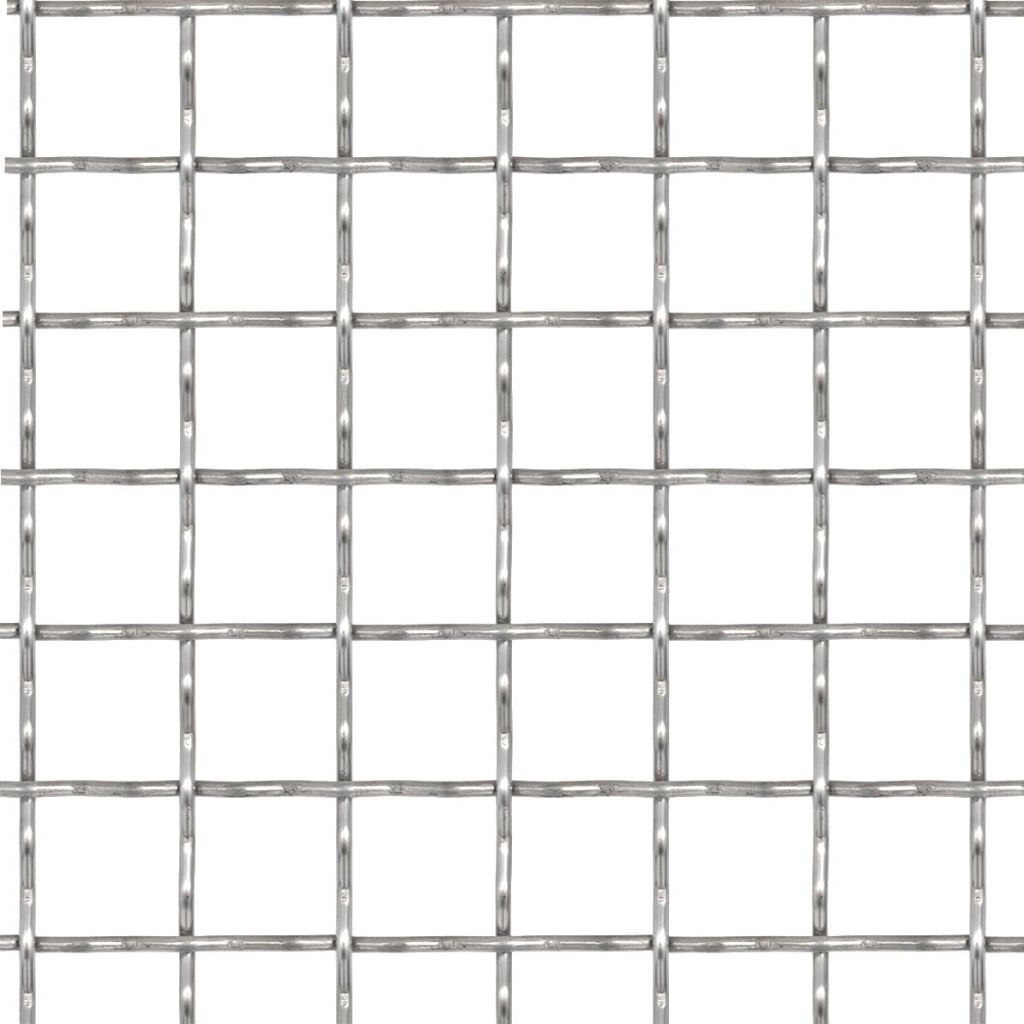 Wellengitter Edelstahl 50×50 cm 21×21×2,5 mm