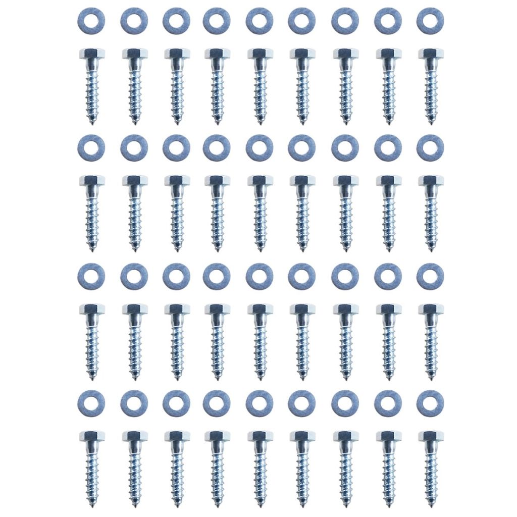 Bodenanker L-Form für Spielturm 12 Stk. Stahl 5 x 5 x 50 cm