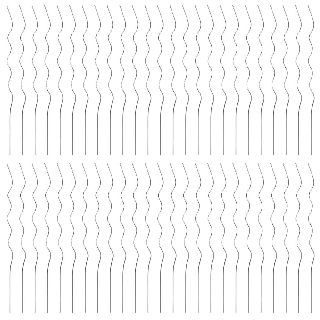 Tomaten-Spiralstäbe 50 Stk. 110 cm Verzinkter Stahl