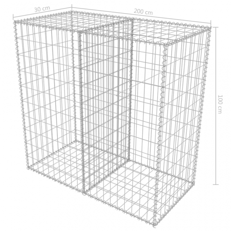 Gabionenkorb Stahl 100×50×50 cm