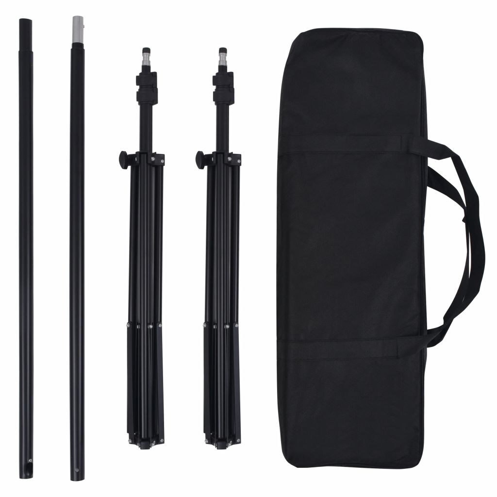 Fotostudio-Set mit 5 farbigen Hintergründen und einstellbarer Aufhängung