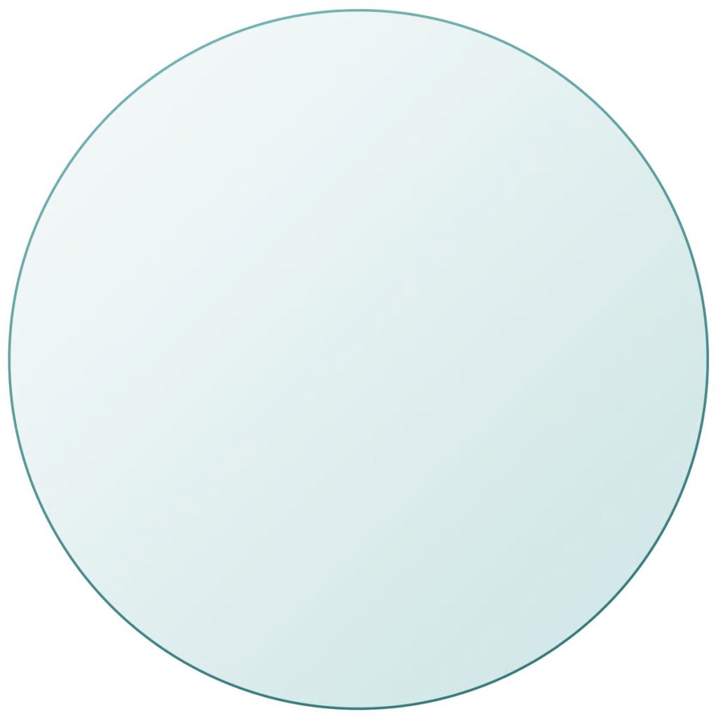 Tischplatte aus gehärtetem Glas rund 500 mm