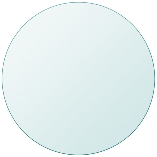 Tischplatte aus gehärtetem Glas rund 700 mm