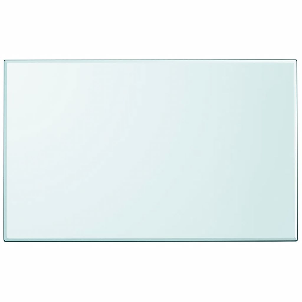 Tischplatte aus gehärtetem Glas rechteckig 1000x620 mm