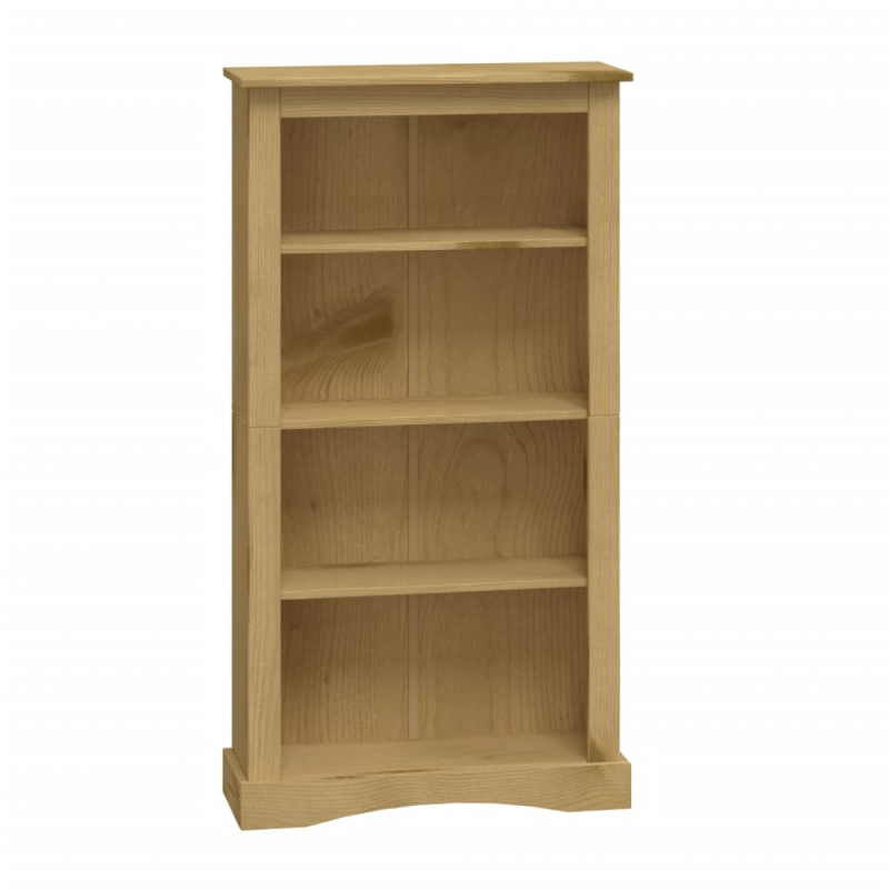 Bücherschrank 4 Fächer Mexiko-Stil Kiefernholz 80x29x150 cm