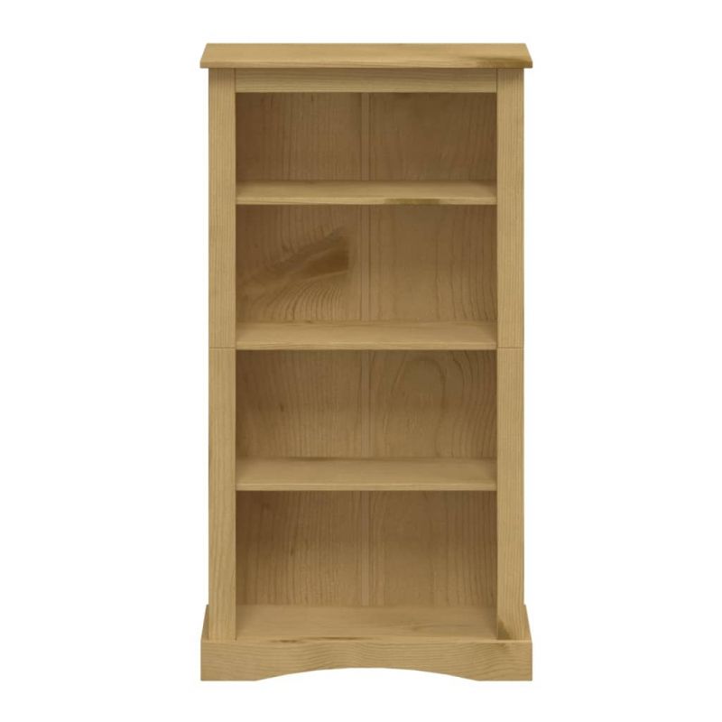 Bücherschrank 4 Fächer Mexiko-Stil Kiefernholz 80x29x150 cm