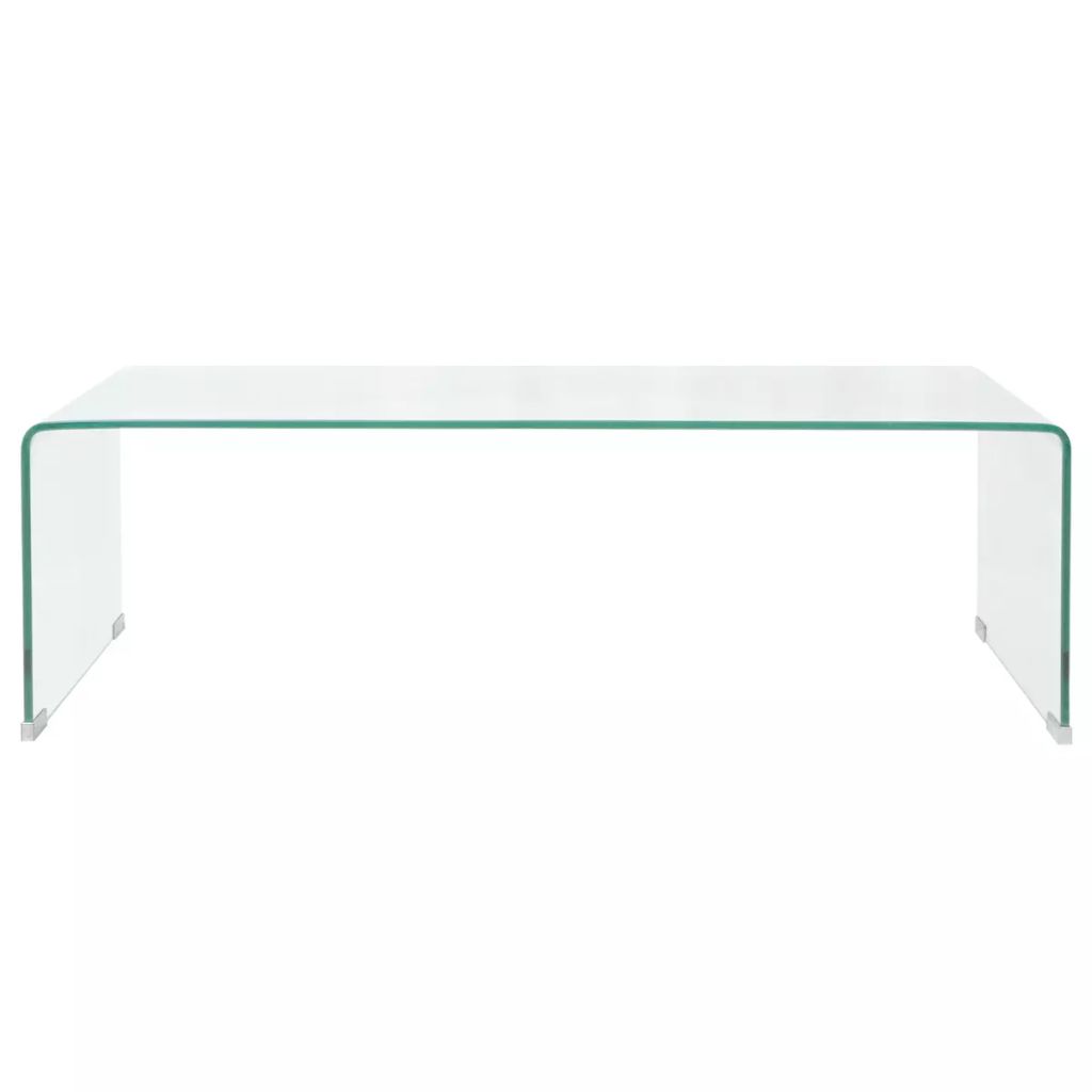 Couchtisch Hartglas 98x45x30 cm Transparent