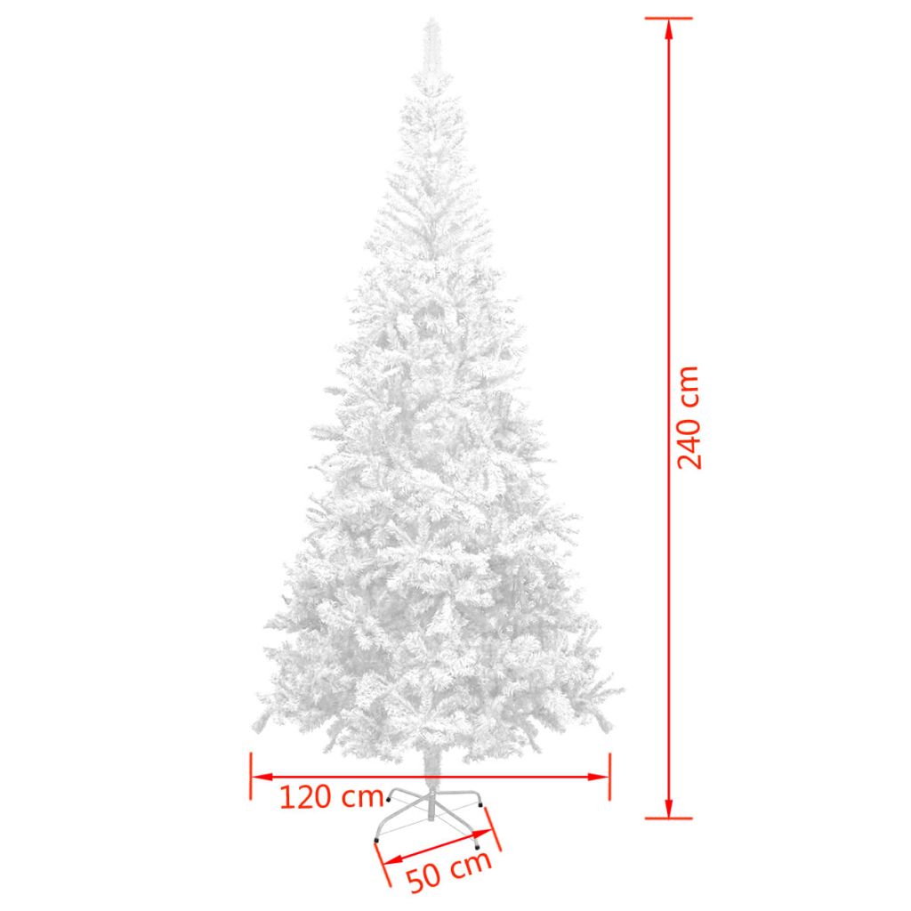 Künstlicher Weihnachtsbaum L 240 cm Weiß