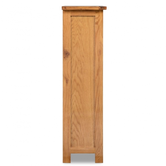 Bücherregal 3 Fächer 70x22,5x82 cm Massivholz Eiche