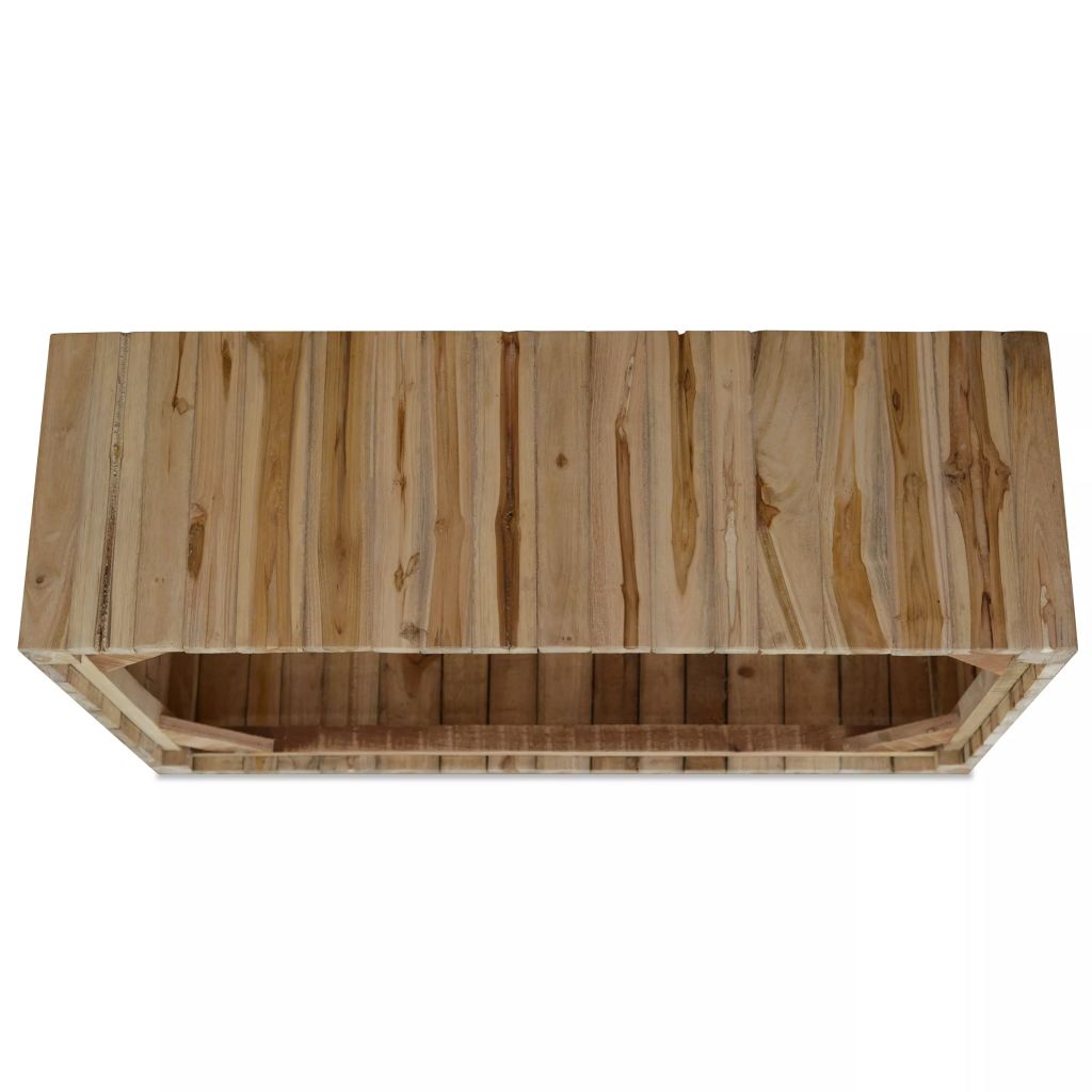 Couchtisch Echtes Teakholz 90x50x30 cm