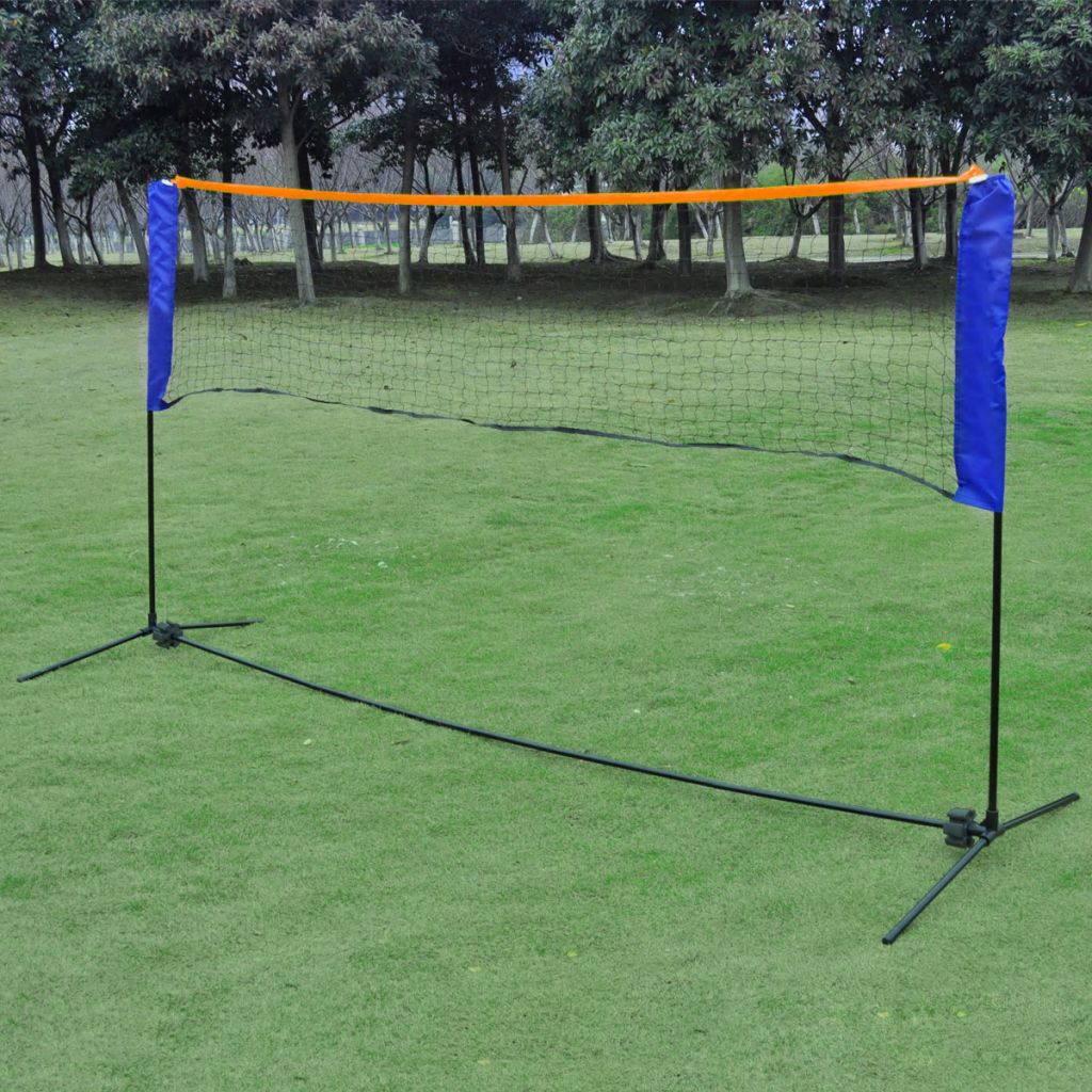 Badmintonnetz-Set mit Federbällen 500 x 155 cm