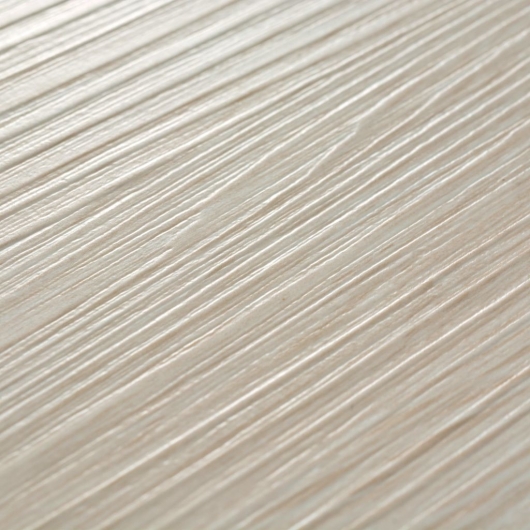 PVC-Fliesen Selbstklebend 5,02 m² 2 mm Eichen-Optik Weiß