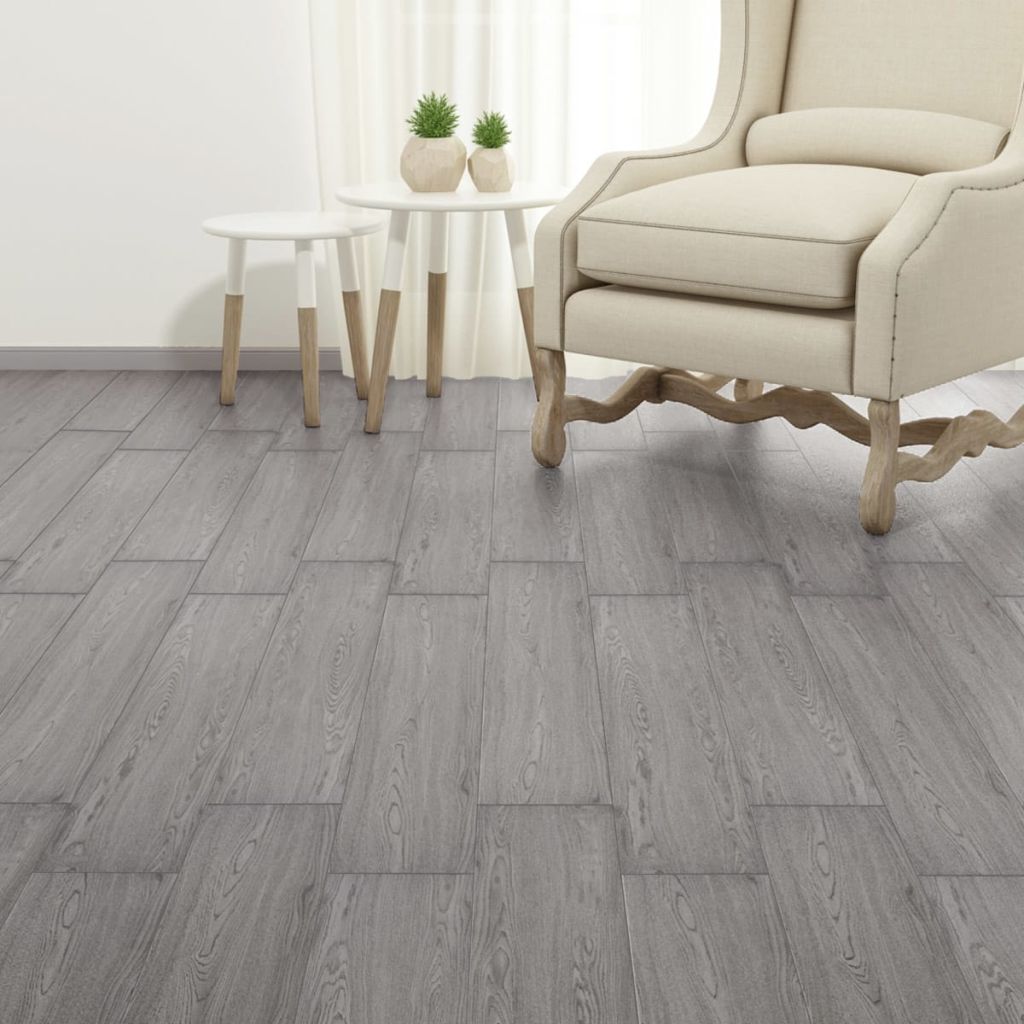 PVC-Fliesen Selbstklebend 5,02 m² 2 mm Dunkelgrau