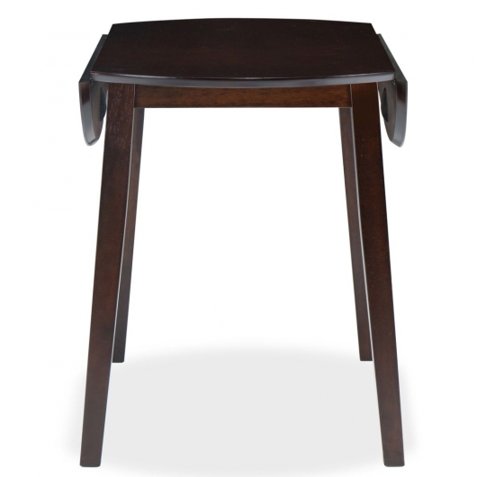 Esstisch Klappbar Rund MDF Braun