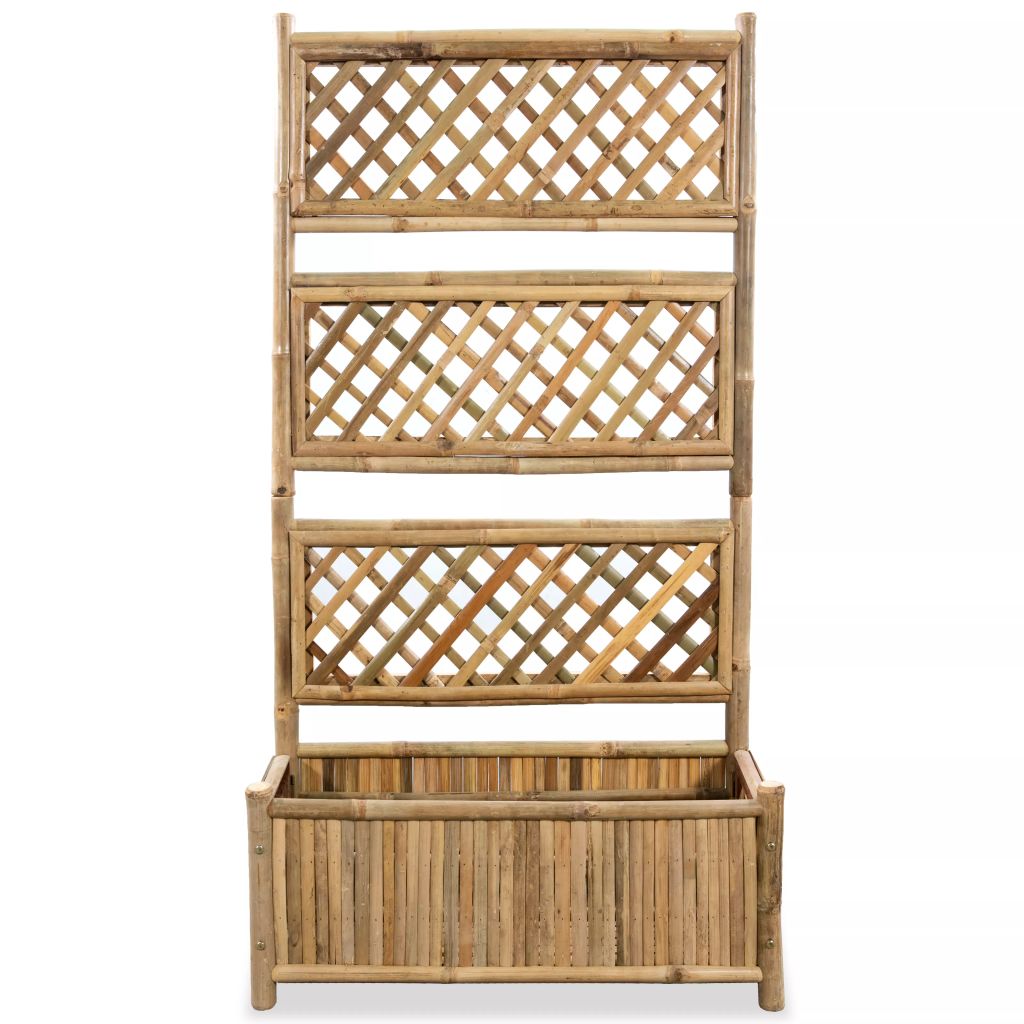 Hochbeet mit Spalier Bambus 70 cm