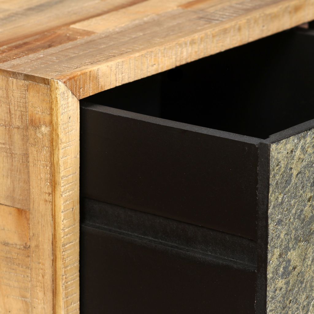 Couchtisch Recyceltes Massivholz Teak 90x65x40 cm