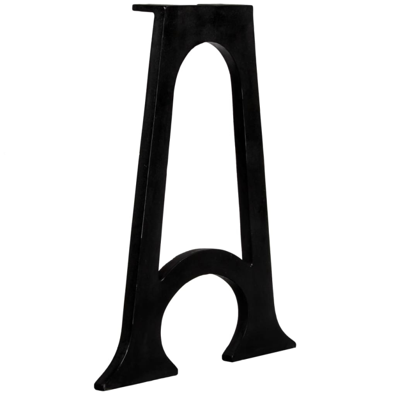 Esstisch-Beine 2 Stk. mit Gewölbtem Fuß A-Gestell Gusseisen