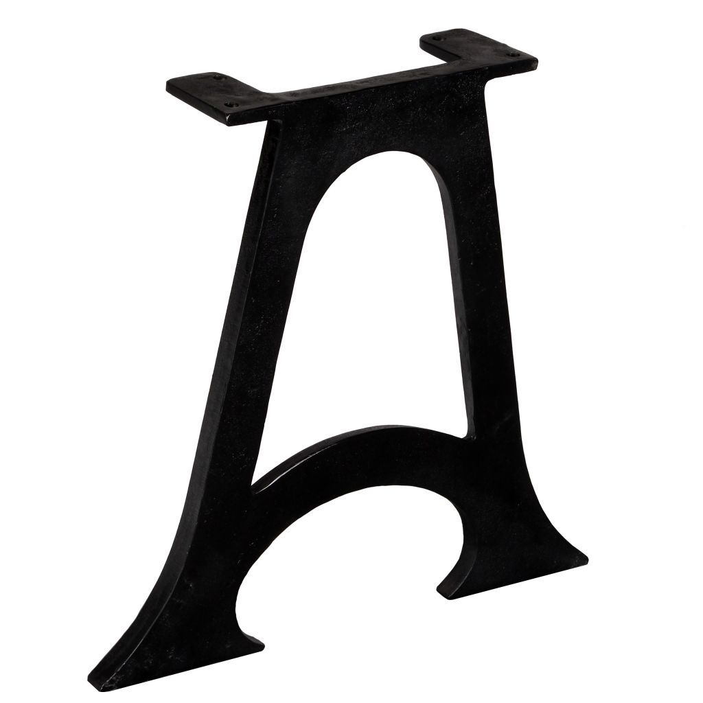 Couchtisch-Beine 2 Stk. mit Gewölbtem Fuß A-Gestell Gusseisen