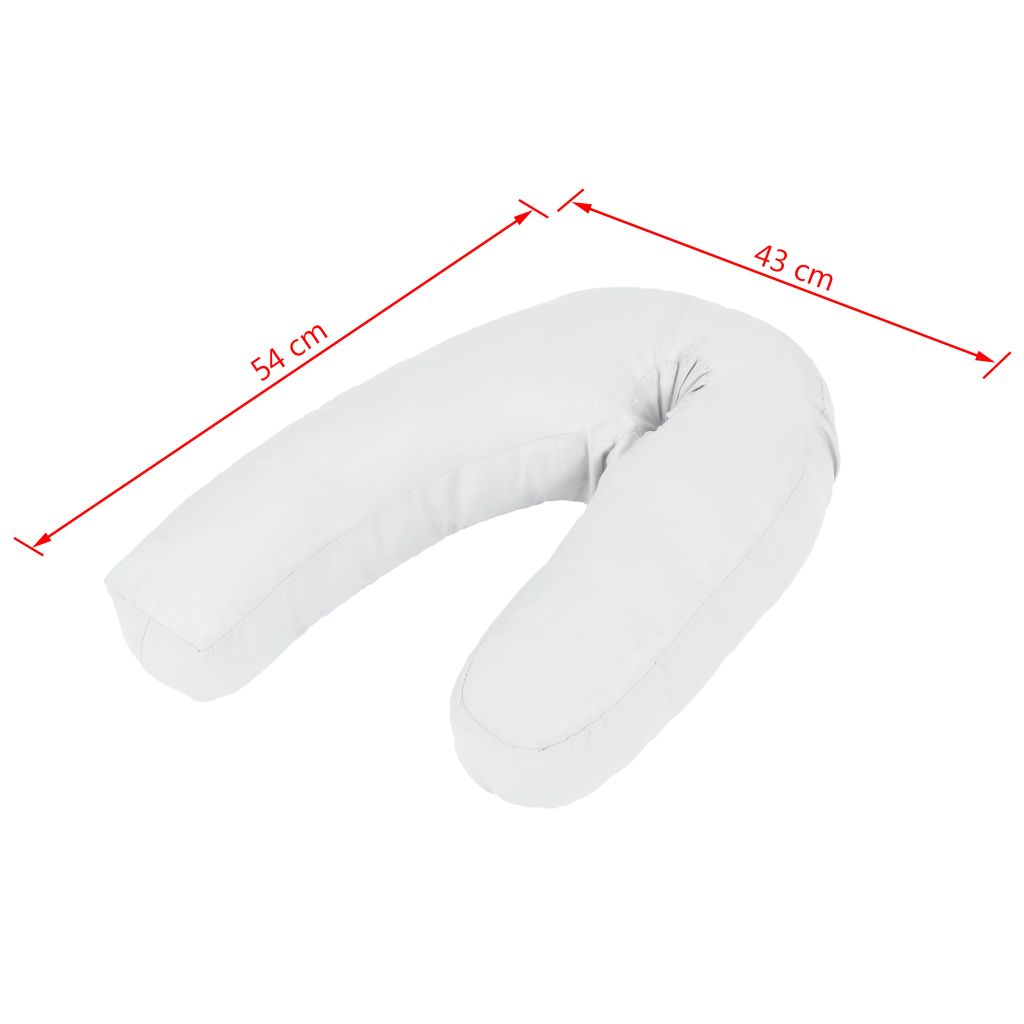 Schwangerschaftskissen J-förmig 54x(36-43) cm
