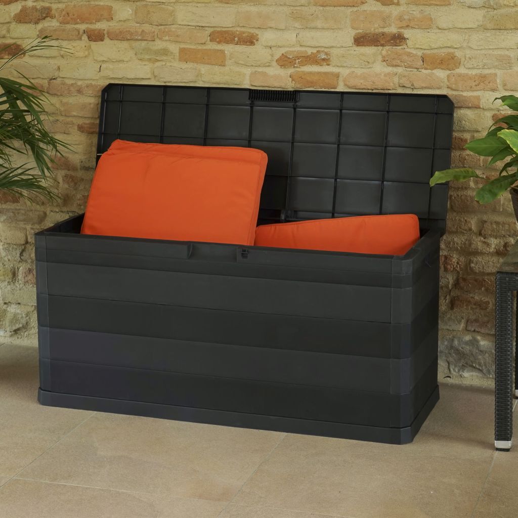 Gartenbox Schwarz 117×45×56 cm